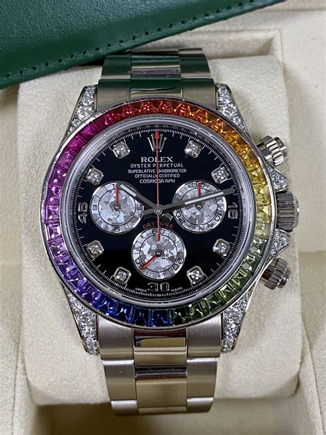 rolex watches daytona rainbow|Rolex daytona rainbow watch price.